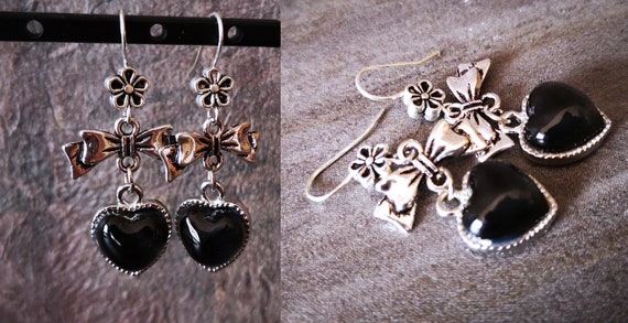 Charivari necklace earrings for dirndl dirndl jewelry glass heart