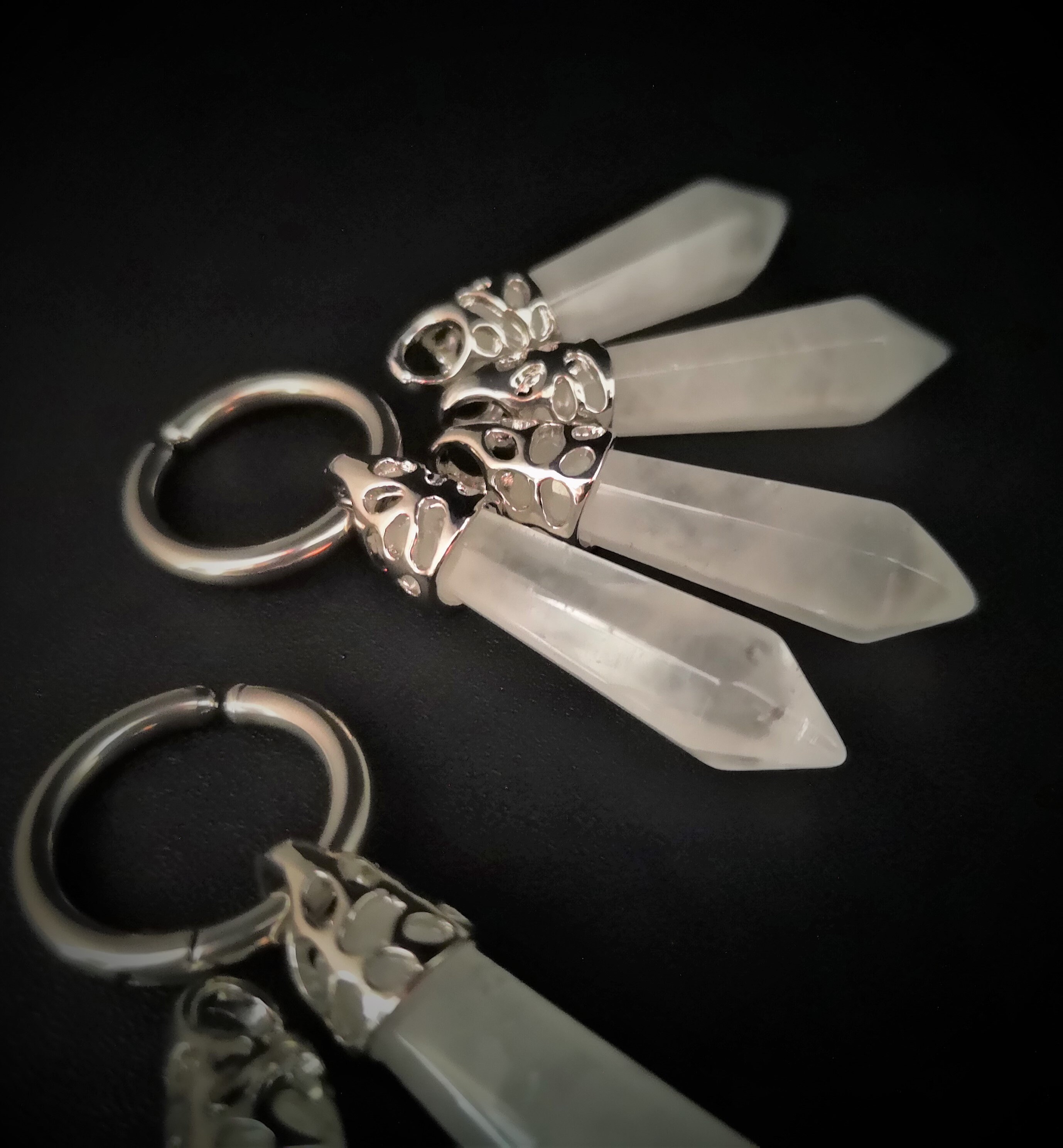 Tunnel Placcati In Argento, Tappi Per Le Orecchie In Ottone, Barelle - Foto 2