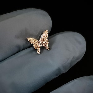 Knorpel Ohrring, Tragus Ohrring, Helix Piercing, Schmetterling