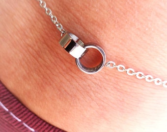 Anklet, stainless steel, infinity, infinity,