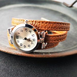 Wrap watch, wristwatch, faux leather, bracelet image 2