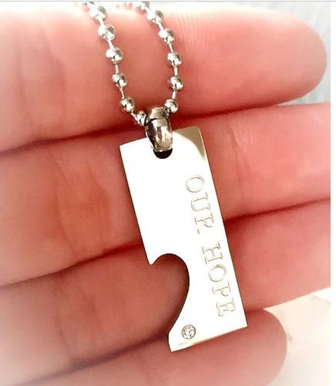 Partner Chains Unisex Stainless Steel Hope Love Men's Etsy