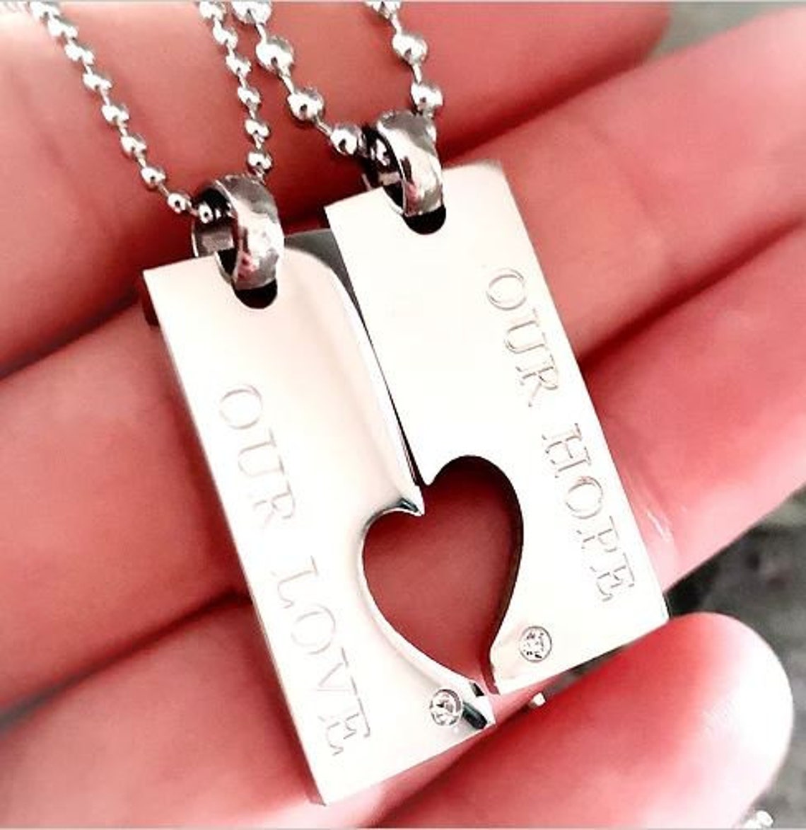 Partner Chains Unisex Stainless Steel Hope Love Men's Etsy