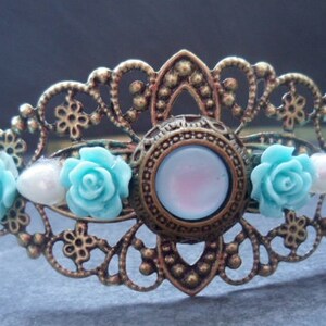 decorated headband, flower, wedding, party, communion,