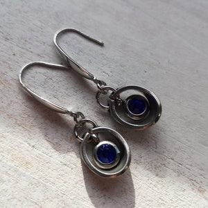 Earrings, earrings, stainless steel and rhinestones image 6
