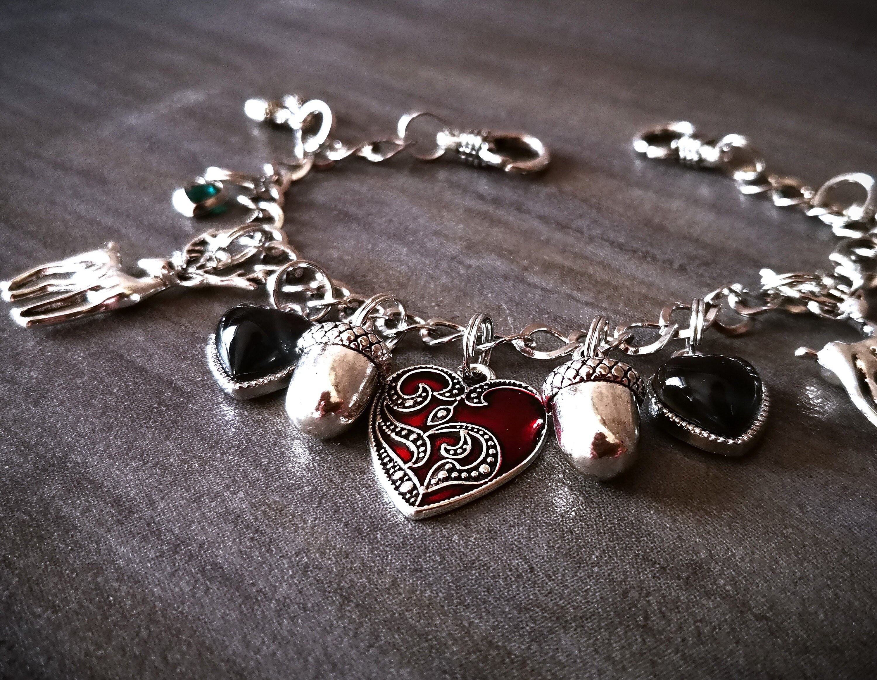 Charivari, Necklace, Earrings for Dirndl, Dirndl Jewelry, Hearts