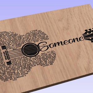 Someone -Song Lyrics Guitar Shaped  SVG ONLY DIGITAL