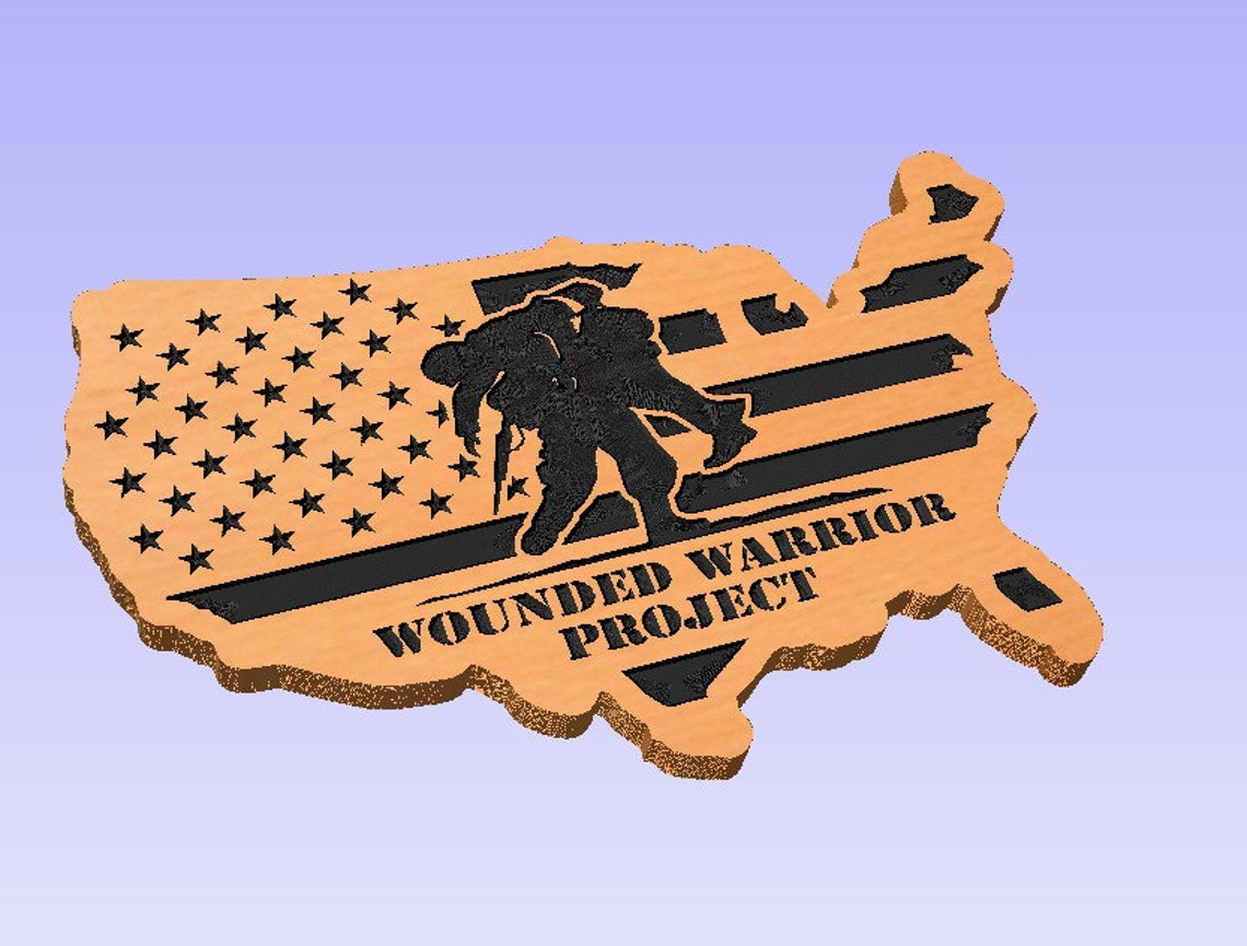 Wounded Warrior SVG File ONLY USA Etsy