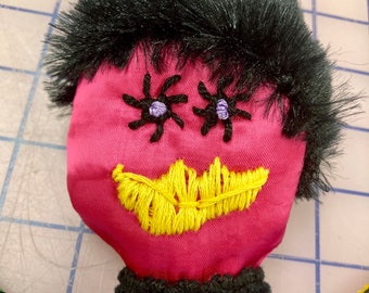 Zero waste ooak hand puppet