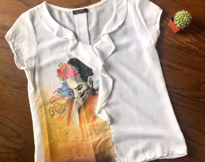 Hand Painted Frida Top