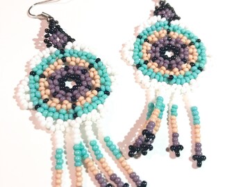 Mi Flor Earrings- Blue