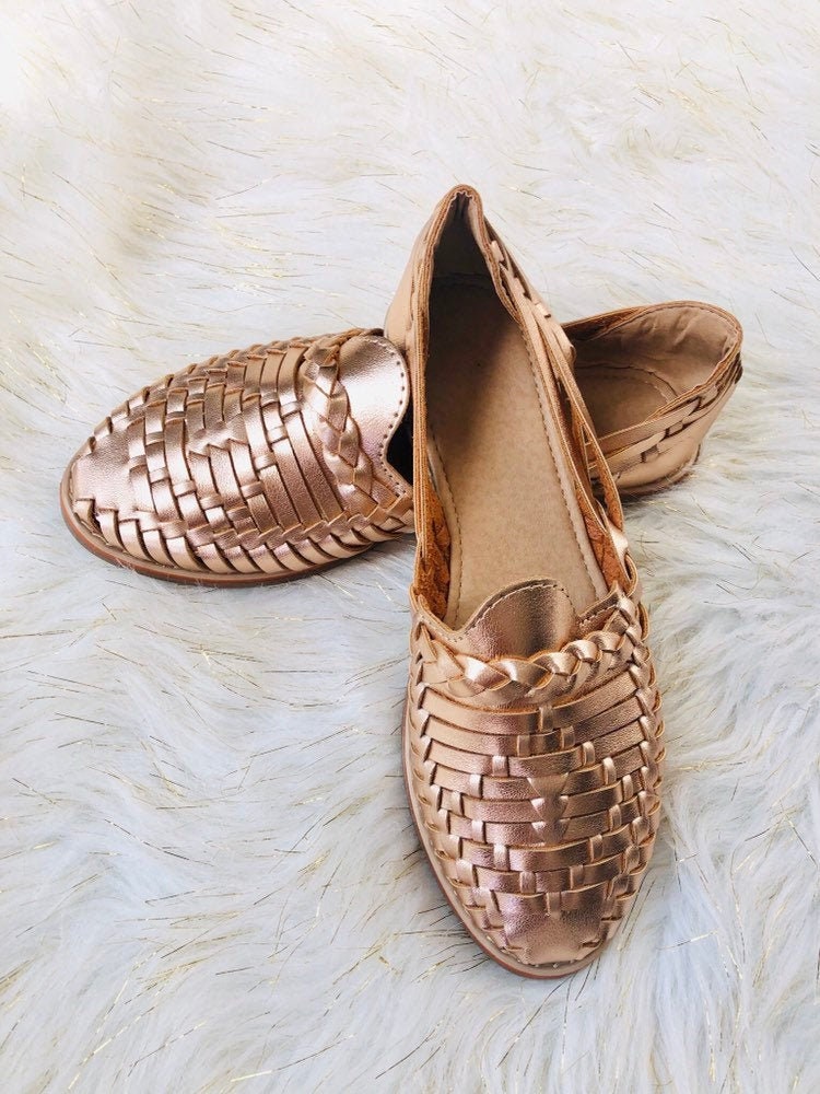 rose gold huaraches womens