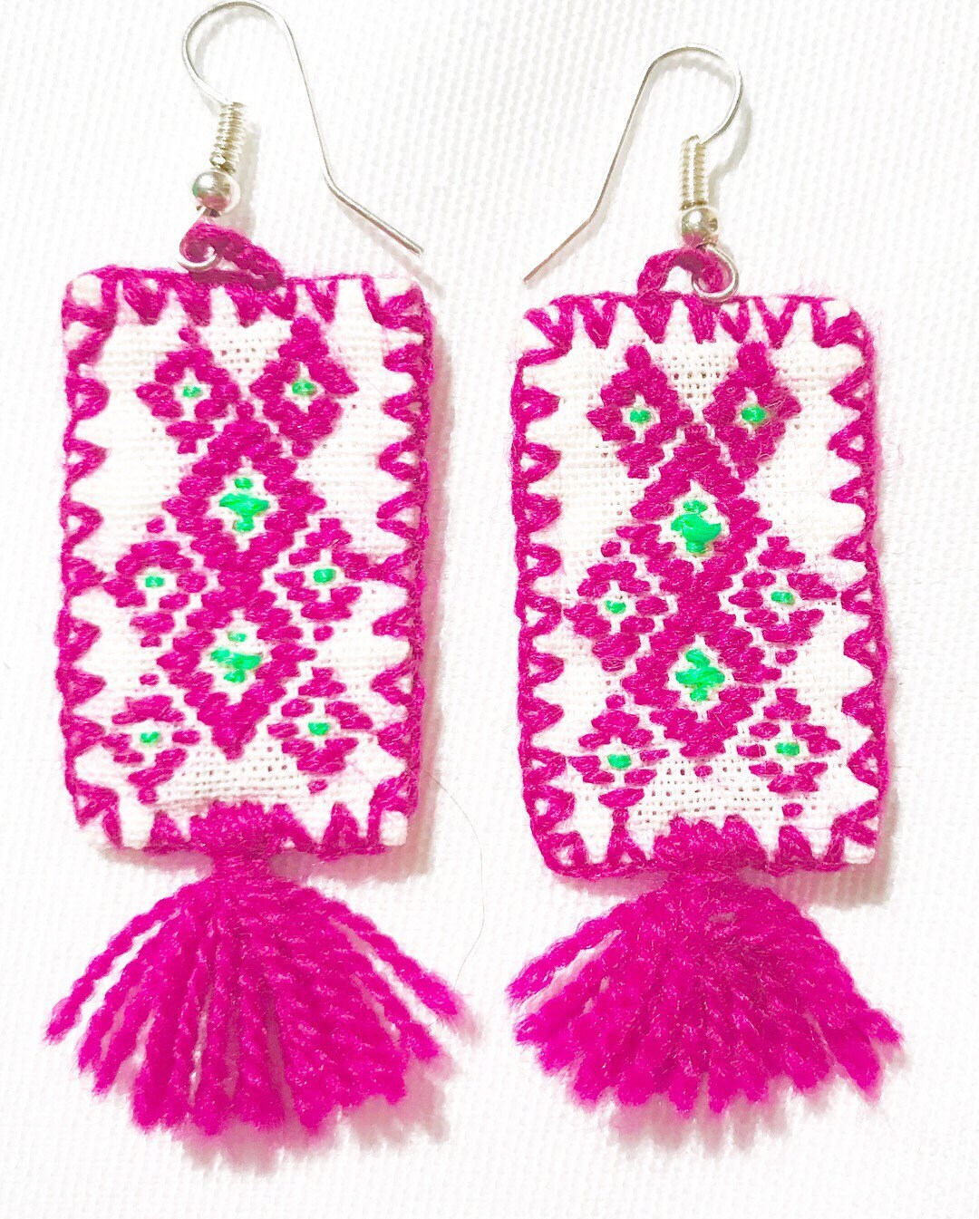 Embroidery earrings Embroidery earrings
