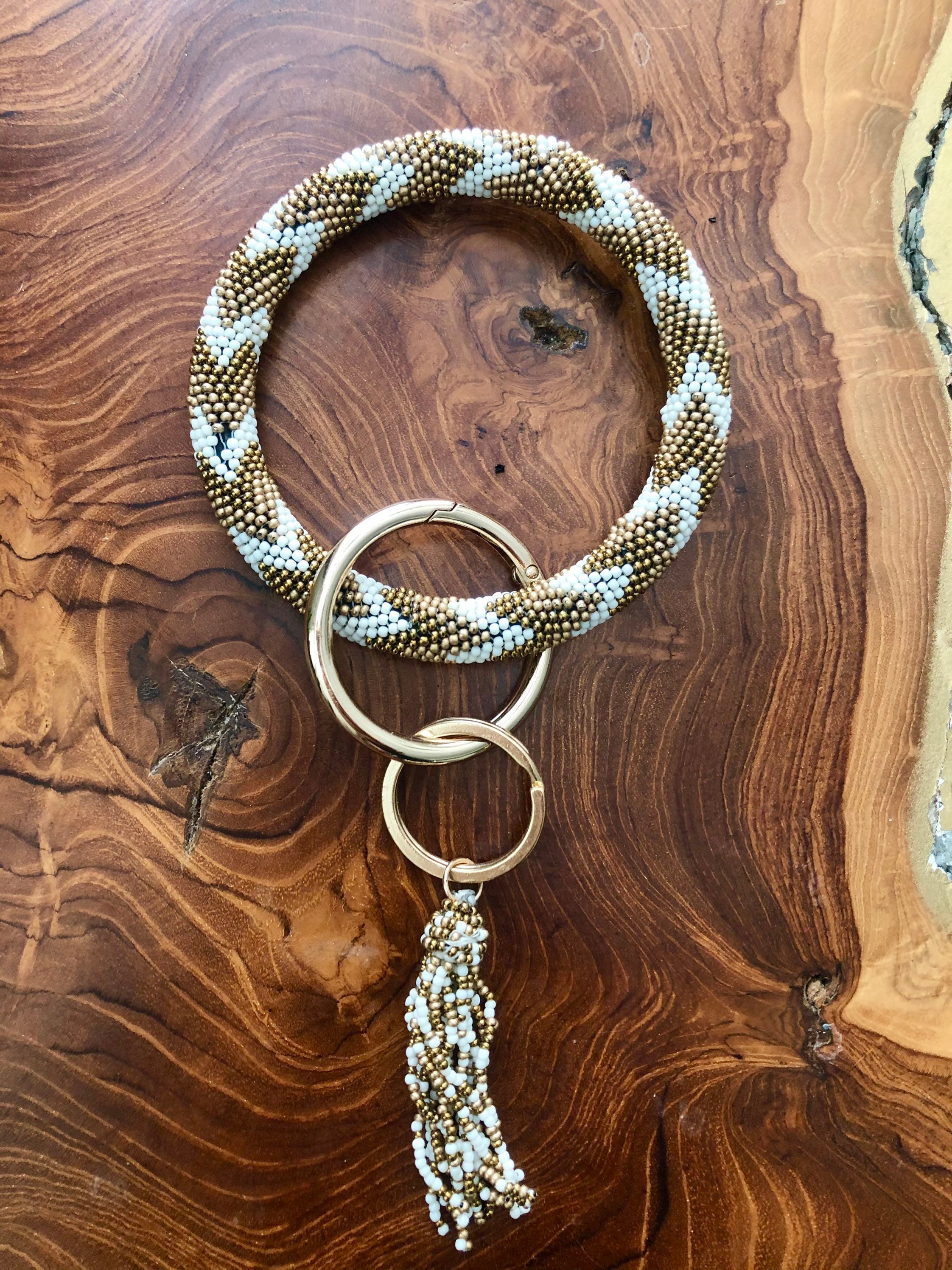 Beaded Keychain Bracelet