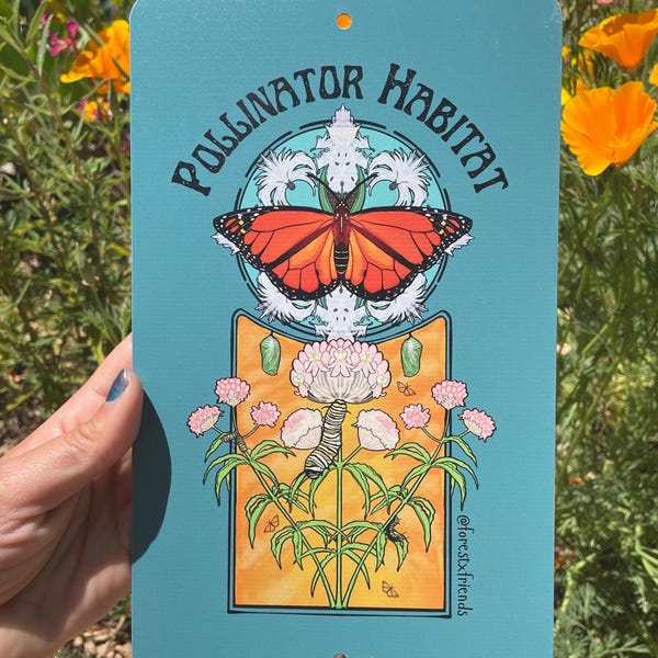 Pollinator Sign - Etsy