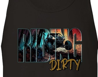 Riding Offroad Tank UTV Side by Side SXS Off Road Dirt Side x Side Ride ATV Trail Premium Unisex Tank Top