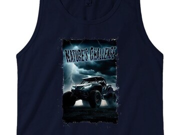 Offroad Tank Top Side by Side SXS Riding T-Shirt Men's Off road ATV T shirt Side x Side Shirt UTV Trail Tee Premium Unisex Tank Top