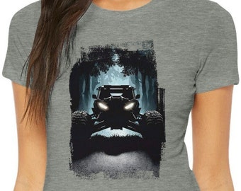 Ride SXS Side by Side Offroad Shirt ATV UTV 4x4 Off road Riding Regalo Dirt Off road Mud Premium Camiseta de cuello redondo para mujer