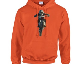Sudadera con capucha para moto de cross, sudadera con capucha para motociclista todoterreno, camiseta de motocross, sudadera con capucha clásica unisex para montar en senderos