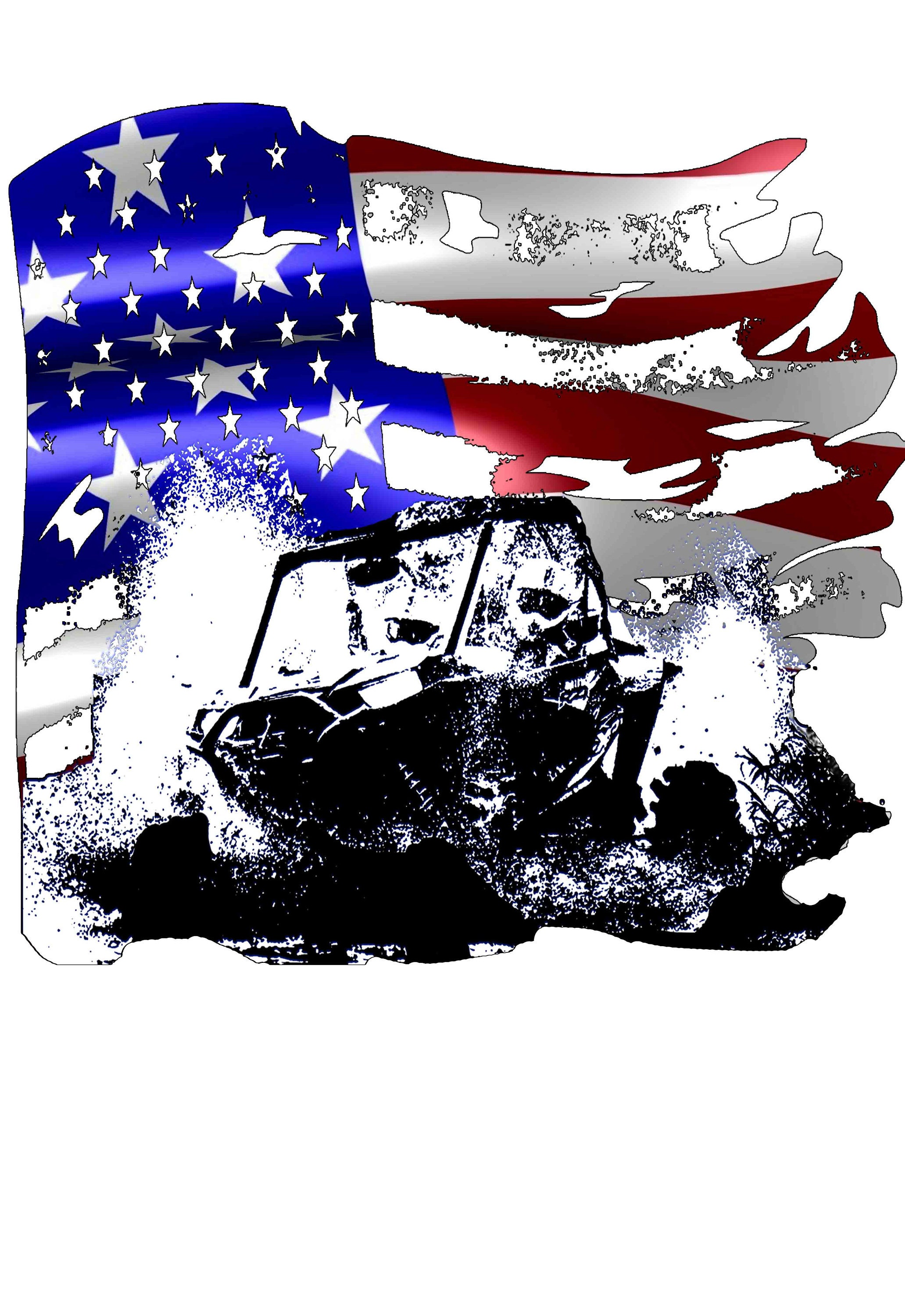 Flag Ride Side by Side Men's ATV UTV 4x4 Off Road Trail Etsy