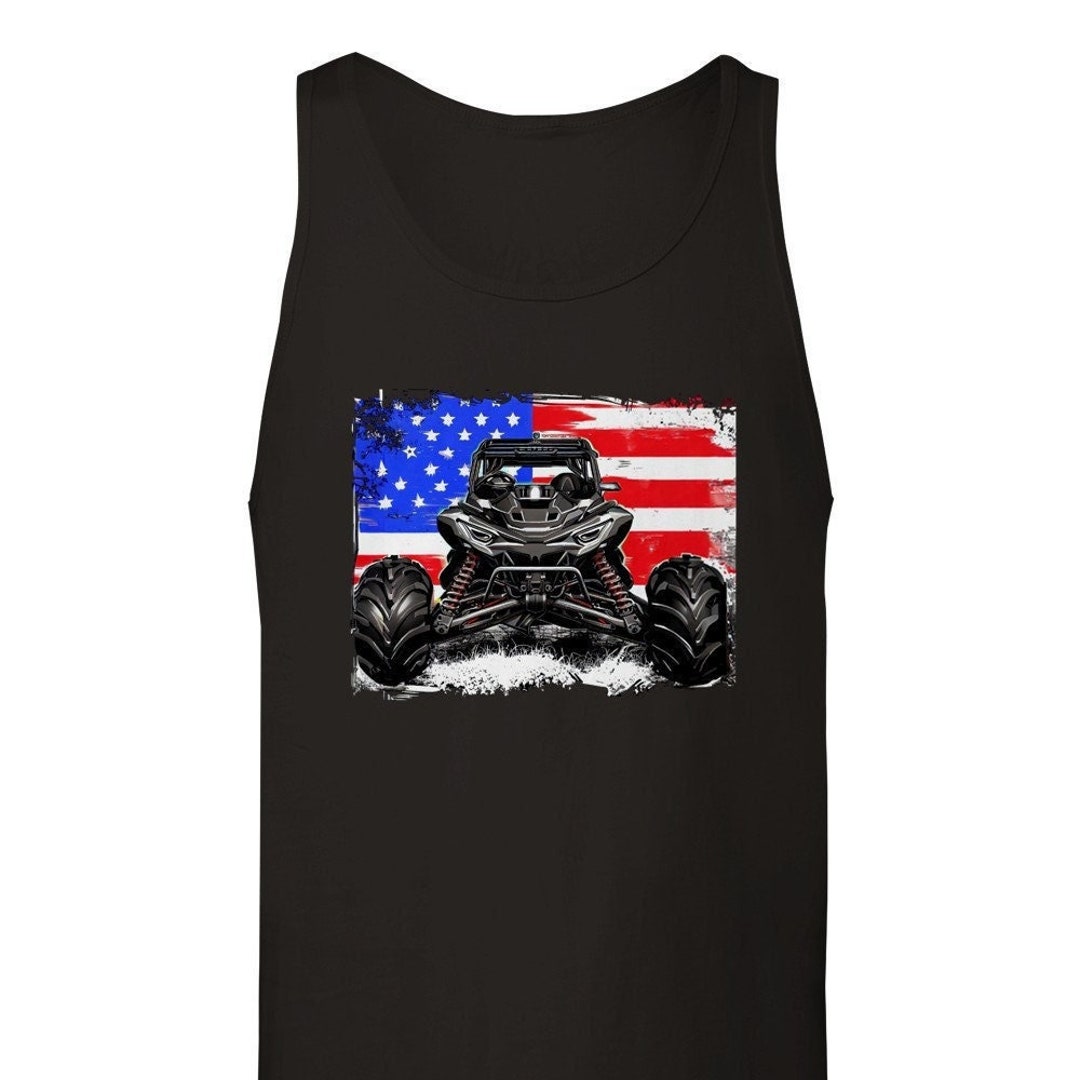 Flag Ride Tank Top Side by Side ATV UTV 4x4 off Road Trail Riding Gift ...