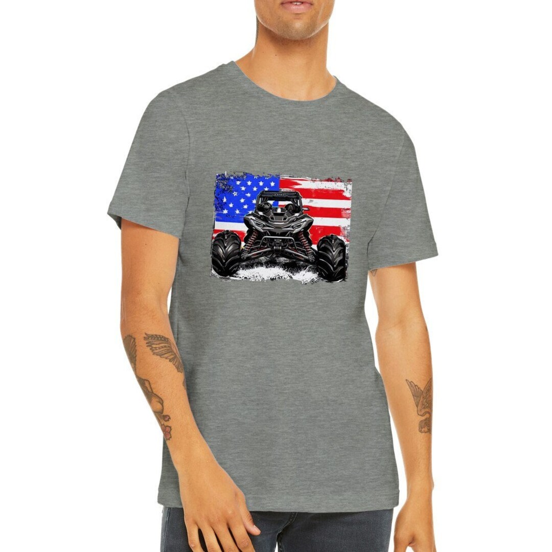 Flag Ride Side by Side Men's Offroad Shirt T-shirt ATV UTV 4x4 off Road ...