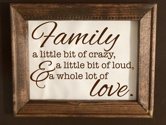 Cita De La Familia Cita Del Arte De La Pared Del Lienzo Etsy