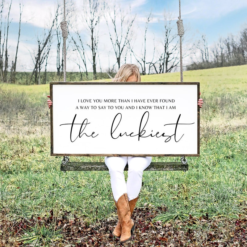 The Luckiest Lyrics - Etsy
