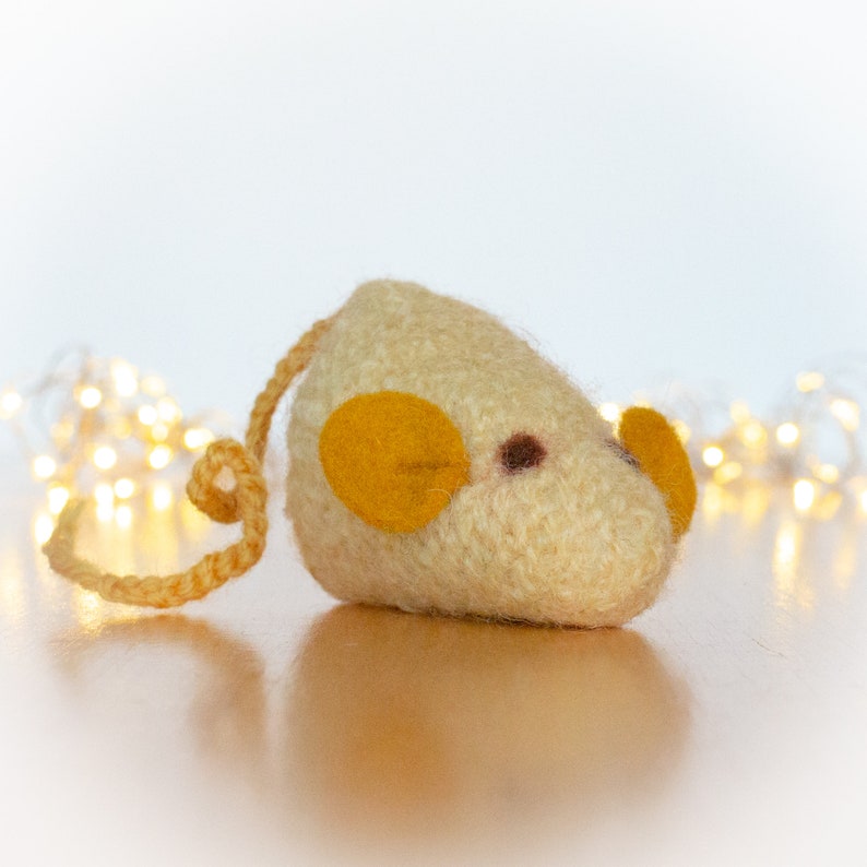 Catnip Toy. Custard Mouse. Catnip Mouse. Yellow Cat Toy. Etsy