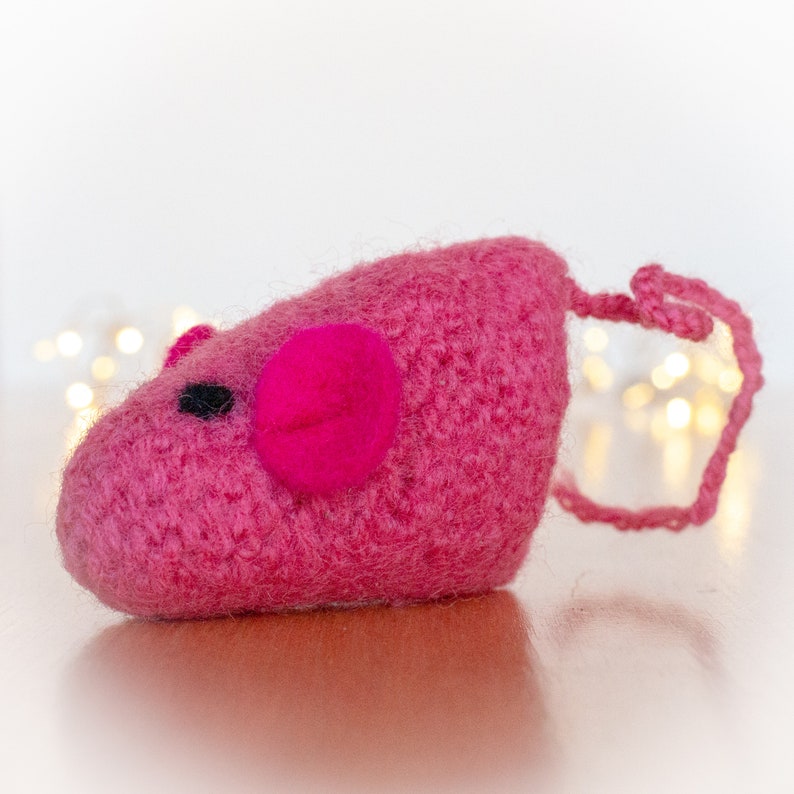 Catnip Toy. Catnip Mouse. Pink Cat Toy. Valentine Cat Toy. Etsy