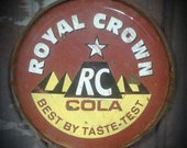 Royal Crown Cola Rusted Metal Sign