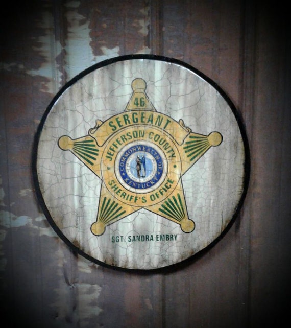 Jefferson County Ky. Sheriff's Office hand painted Etsy