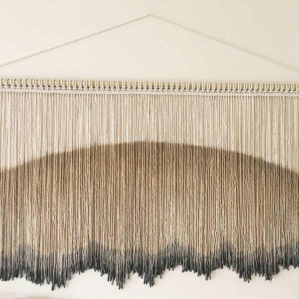 Made to order dip dyed wall tapestry, dip dye wall hanging