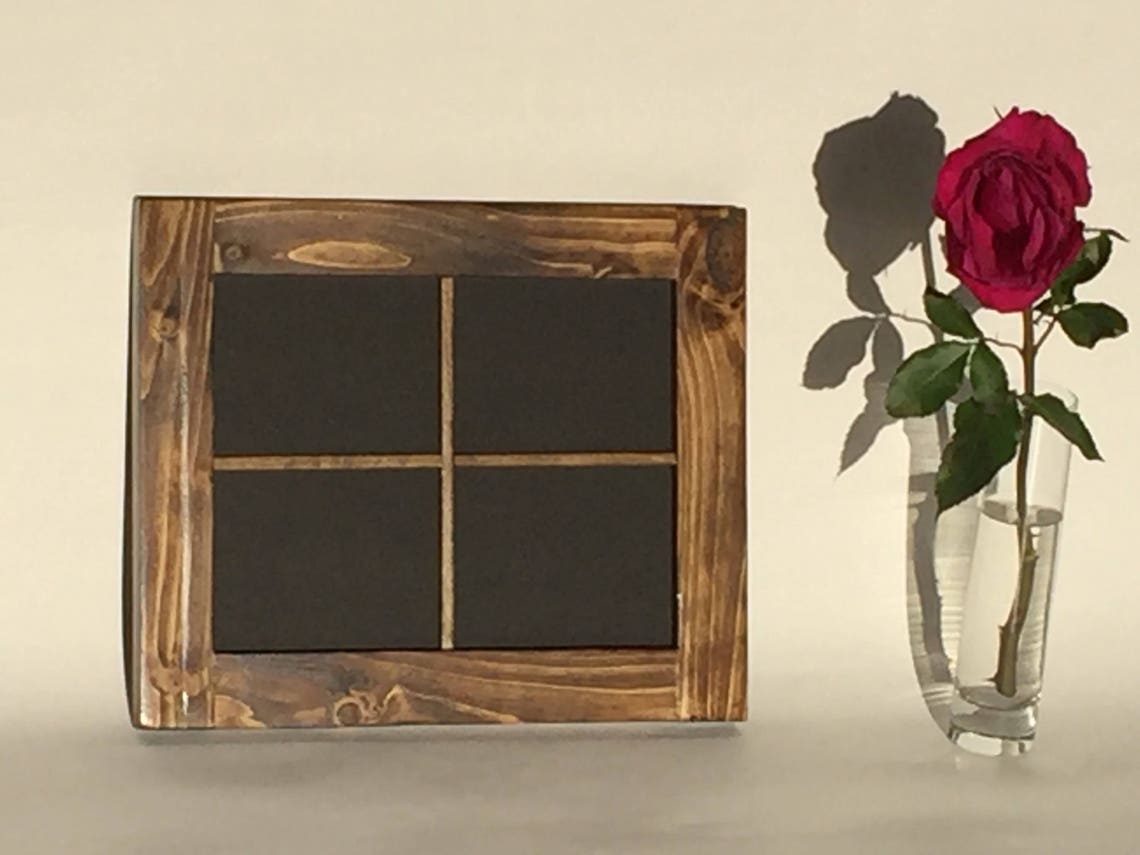 8x10 Distressed Rustic Window Picture Frame 4 Paned Window Etsy