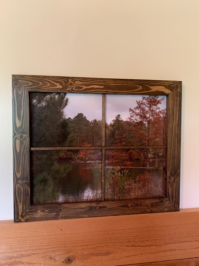 11x14 Window Picture Frame Rustic Window 4pane Frame Etsy