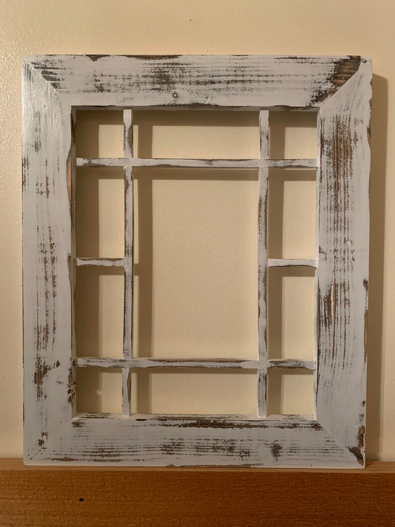 8x10 Antique Styled Window Picture Frame Rustic Picture Etsy