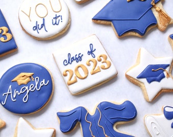 2024 Graduation Royal Icing Sugar Cookies - Regular, Vegan/Gluten-Free/Gluten-Free Vegan Friendly Options - We're booked through May 24th