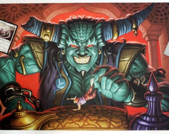 Juzam Djinn MTG Playmat - Etsy