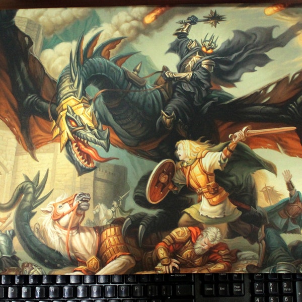 Éowyn and the Witch King desk mat
