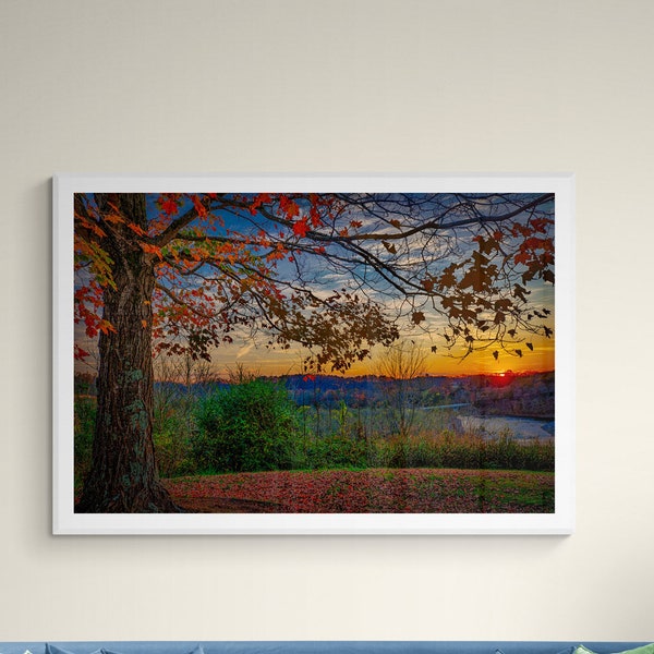 Tim's Ford Dam Sunset Print - Franklin County, Tennessee