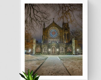Sewanee University All Saints' Chapel Snow Print