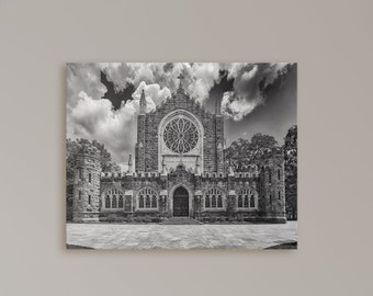 Sewanee University All Saints' Chapel Print - Black and White Photography