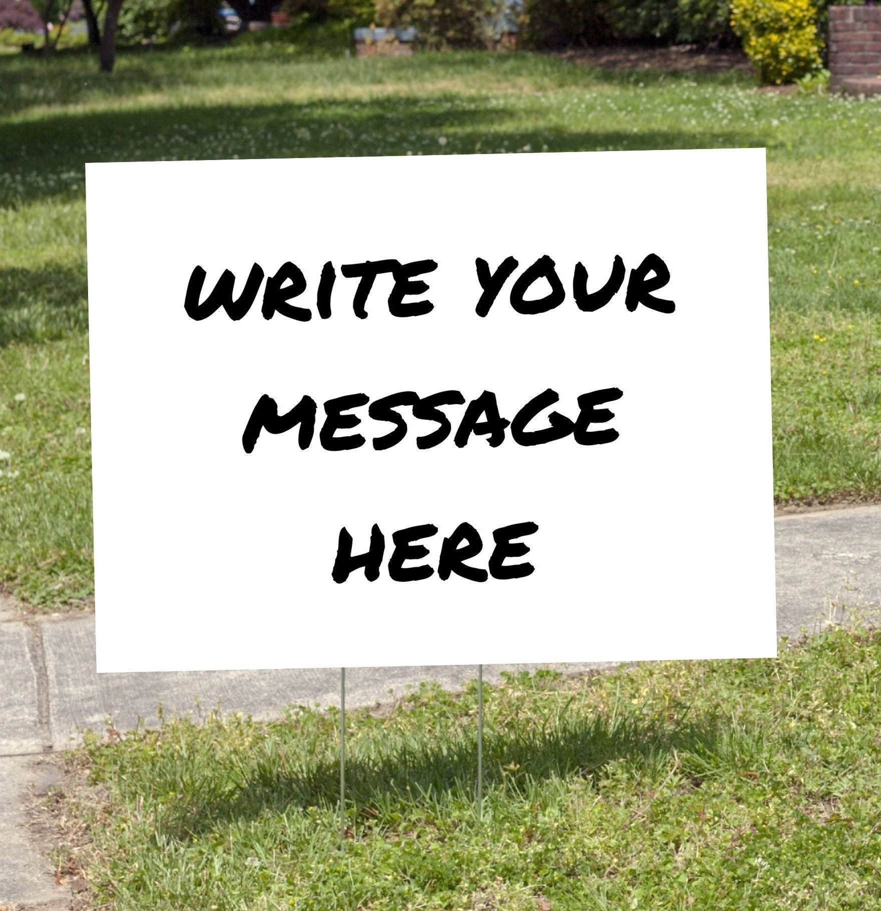 Blank Yard Sign DIY Yard Sign Draw and write your own yard Etsy