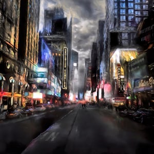 New York City Print, Times Square Wall Art, Fine Art Photography, New York City Street Photograph, New York City Night Wall Art, City Print