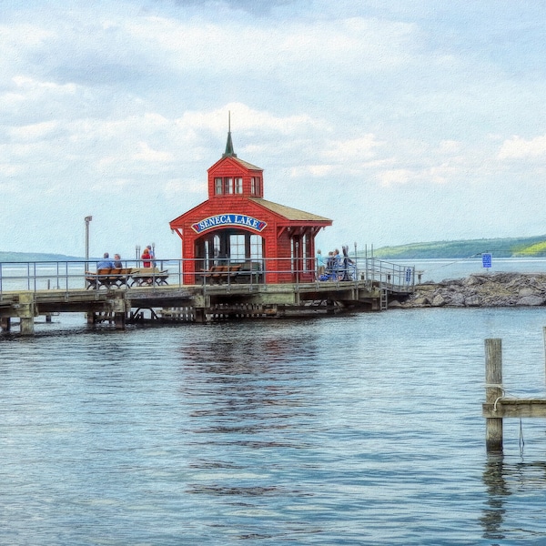 Seneca Lake, Watkins Glen New York, Fine Art Photography, Seneca Lake Photograph, Fine Art Print, Finger Lakes Wall Art, Seneca Lake NY Pier