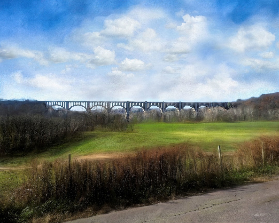 Tunkhannock Viaduct Nicholson PA Railroad Bridge Print Etsy España