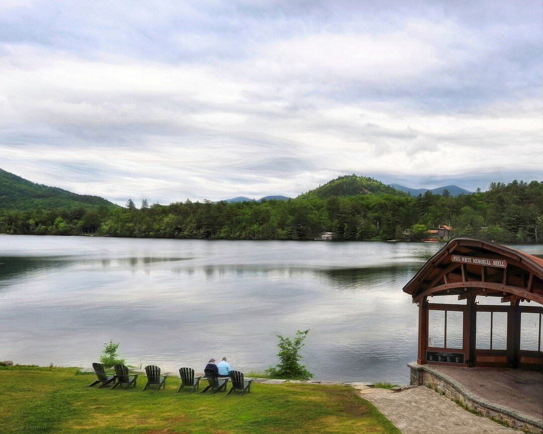 Lake Placid New York Print, Lake Placid Wall Art Village New York State, Mirror Lake Print, Fine ...