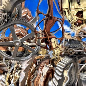 Gears Abstract Art Print: Mechanical Fine Art Photography