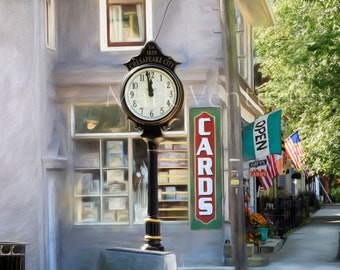 St. Nicholas Square Clock Tower: Lighted Christmas Village