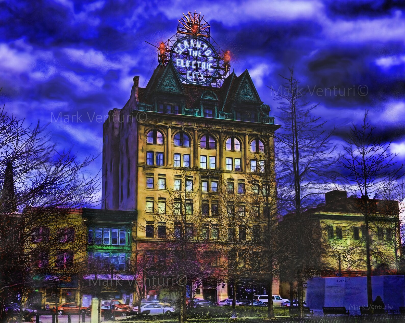 Scranton The Electric City Scranton Print Scranton PA Fine Etsy